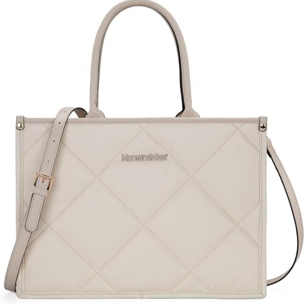 Montana West Quilted Tote Bag
